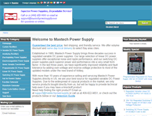 Tablet Screenshot of mastechpowersupply.com